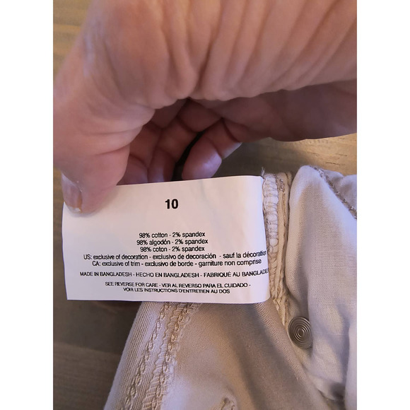 Gloria Vanderbilt Amanda Slim Leg Classic Rise Tan Jeans size 10S - Picture 9 of 16